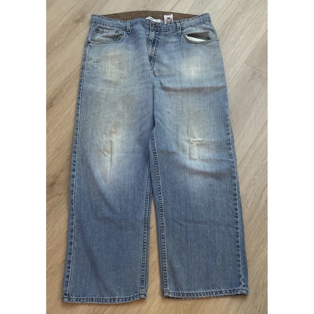 Levi's Signature Strauss Heritage Denim Jeans Men's 36x30‎ Loose Blue Light Wash